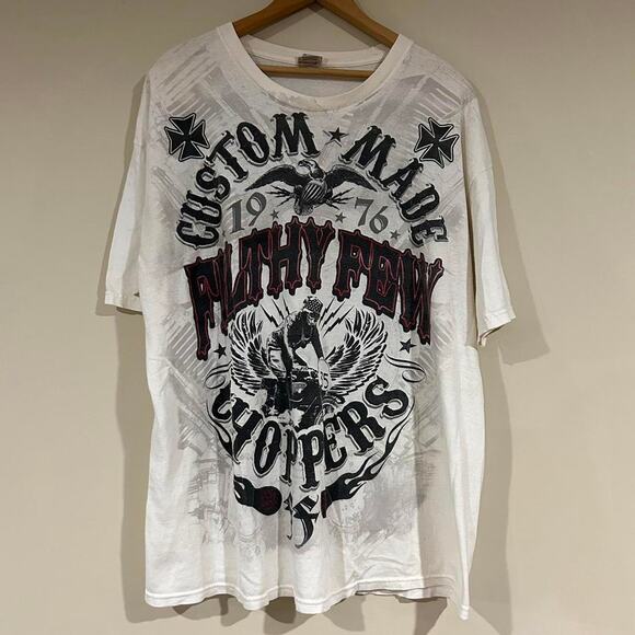 Yazbek | Shirts | Y2k Filthy Few Choppers Tee Shirt | Poshmark